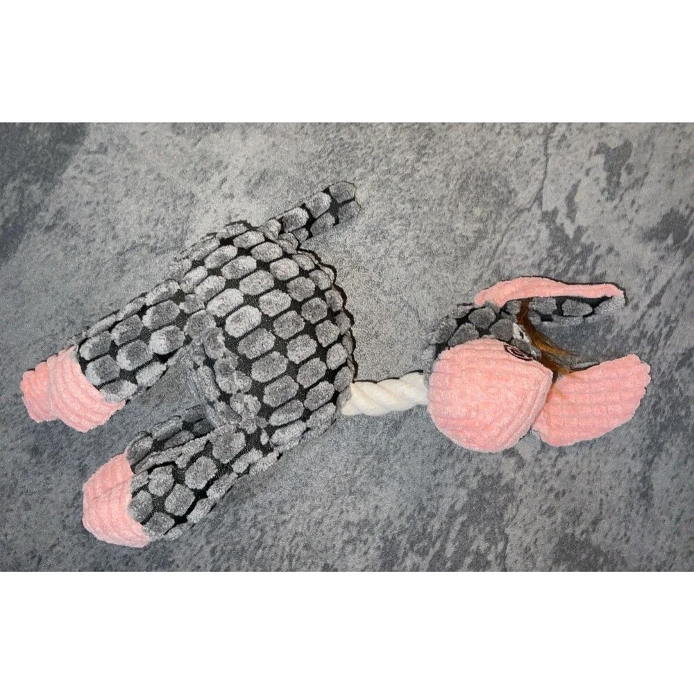 Dog Chew toy Donkey - squeaker- rope- teeth cleaning